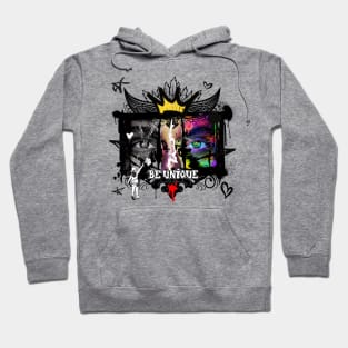 Tri-Faced Graffiti Art: Be Unique - Graffiti Fashion Hoodie